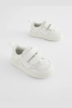 Next Standard Fit (F) Baby Touch Fastening Leather First Walker Shoes