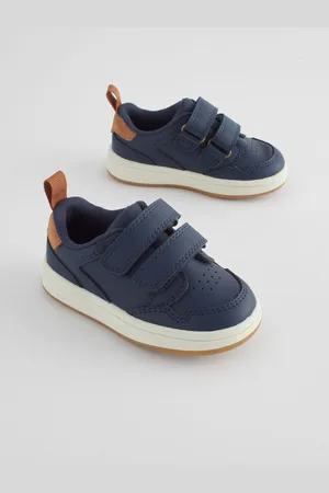 Next Standard Fit (F) Baby Touch Fastening Leather First Walker Shoes