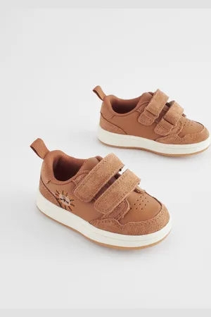 Next Standard Fit (F) Baby Touch Fastening Leather First Walker Shoes