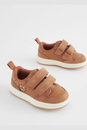 Next Wide Fit (G) Baby Touch Fastening Leather First Walker Shoes