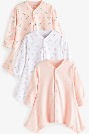 Next Baby Hip Dysplasia 100% Cotton Sleepsuits 3 Pack (0-3yrs)