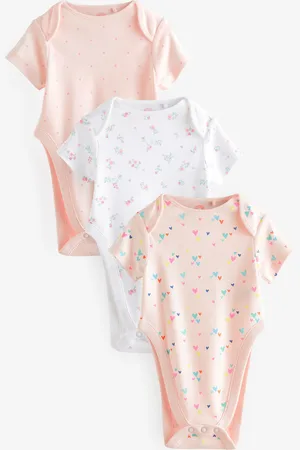 Next Hip Dysplasia Short Sleeve 100% Cotton Bodysuits 3 Pack