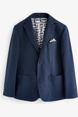 Next Slim Fit Textured Smart Blazer