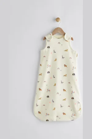 Next Beige Mini Unicorn 1 Tog Baby 100% Cotton Sleep Bag