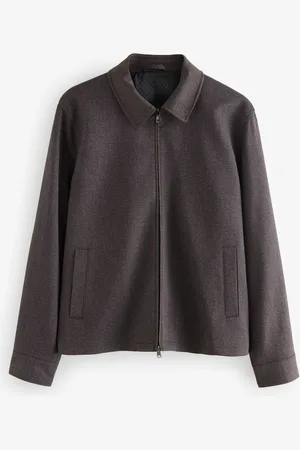 Next Burgundy Red Smart Twill Zip Through Shacket