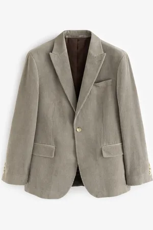 Next Slim Fit Cotton Corduroy Suit Jacket