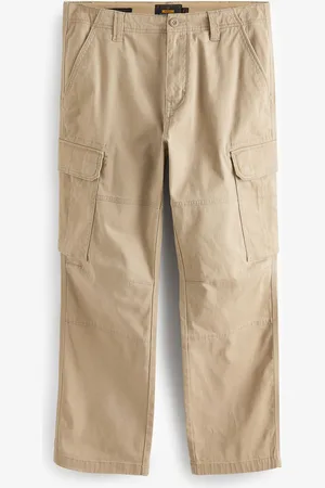 Next Straight Fit Cotton Stretch Cargo Trousers