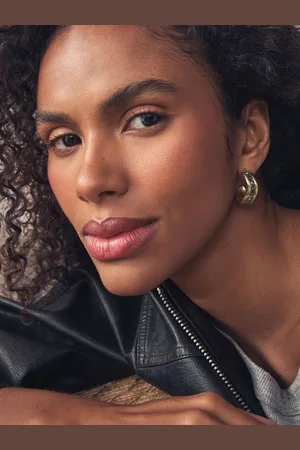 Next Gold Tone Wave Baguette Earrings