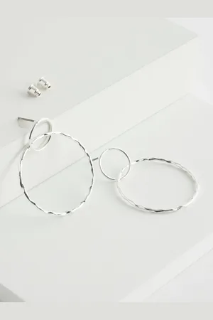 Next Tone Circle Drop Earrings