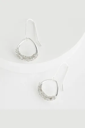 Next Tone Open Teardrop Earrings