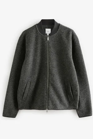 Next Wool Blend Fleece Bomber Jacket