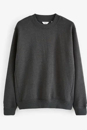 Next Charcoal Rich Jersey Crew Sweatshirt