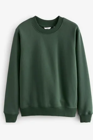 Next Khaki Rich Jersey Crew Sweatshirt