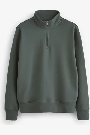 Next Jersey Cotton Rich Quarter Zip Sweatshirt