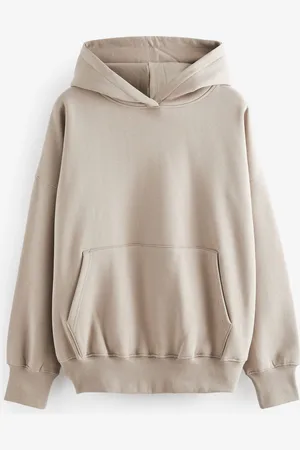 Next Oversized Relaxed Fit Heavyweight Brushed Longline Hoodie Sweatshirt