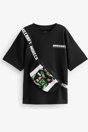 Next Licensed Minecraft Bag T-Shirt (3-16yrs)