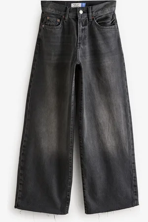 Next Washed Rigid Wide Leg 100% Cotton Jeans