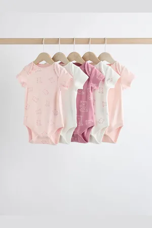 Next Baby 100% Cotton Bodysuits 5 Pack