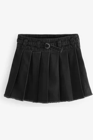 Next Charcoal Denim Pleated Skirt (3-16yrs)