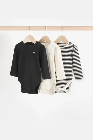 Next /White Baby Bodysuits 3 Pack