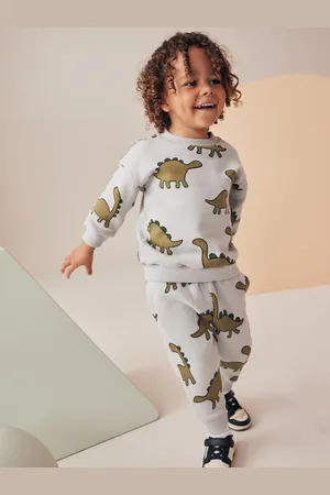 Next Mineral Dinosaurs All-Over Print Character Sweatshirt and Joggers Set (3mths-7yrs)