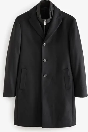 Next Mock Gilet Epsom Coat with Wool
