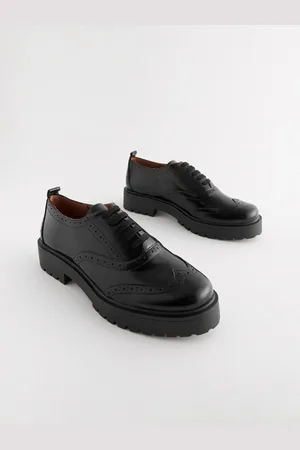 Next Extra Wide Fit Forever Comfort Chunky Brogue Lace-Up Shoes