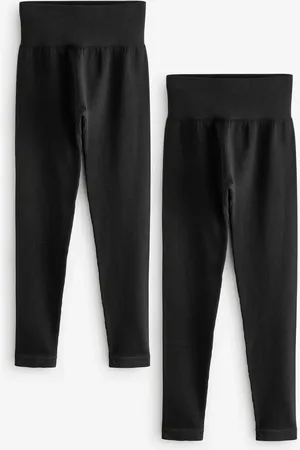 Next Ribbed High Waist Leggings 2 Pack