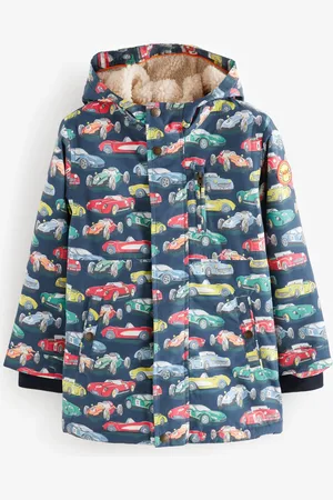 Next Cath Kidston Blue Waterproof Borg Lined Parka (3mths-7yrs)