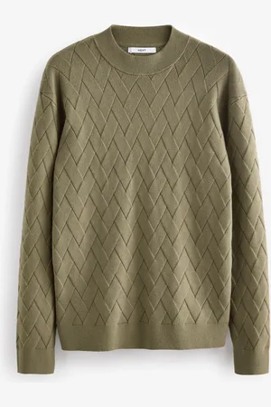 Next Regular Fit Soft Touch Premium Knitted Texture Crew Jumper