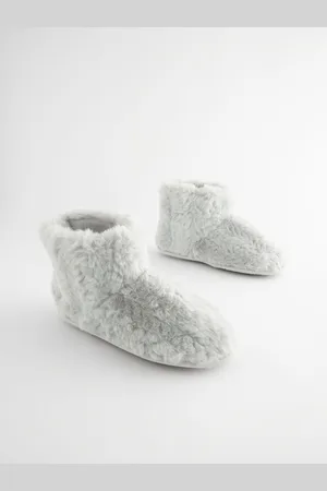 Next Faux Fur Boot Slippers