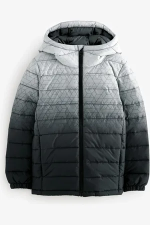 Next Grey/ Quilted Midweight Hooded Jacket (3-17yrs)
