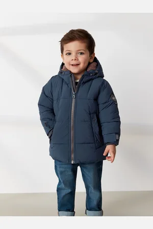 Next Borg Fleece Lined Shower Resistant Hooded Padded Coat (3mths-7yrs)