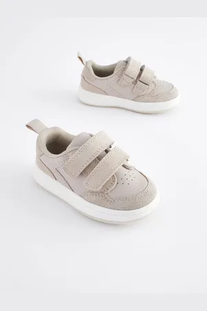 Next Standard Fit (F) Baby Touch Fastening Leather First Walker Shoes