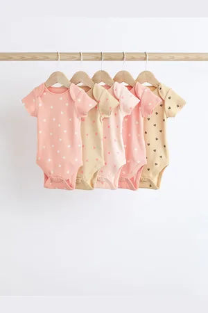Next Baby Short Sleeve Bodysuits 5 Pack