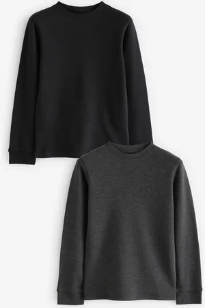 Next /Charcoal Thermal Long Sleeve Tops 2 Pack (2-16yrs)