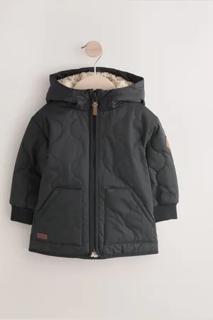 Next Quilted Borg Fleece Lined Shower Resistant Coat (3mths-7yrs)