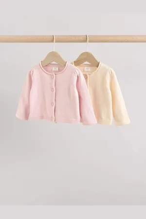 Next /Neutral 100% Cotton Cardigans 2 Pack (0mths-3yrs)