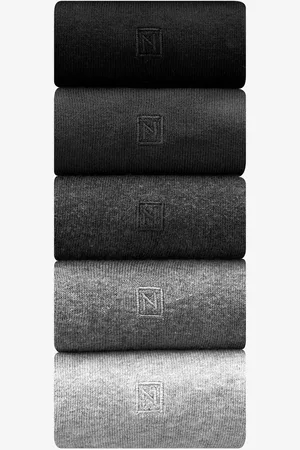 Next Marl 5 Pack Embroidered Lasting Fresh Socks