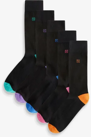 Next Bright Heel 5 Pack Cushioned Sole Comfort Socks