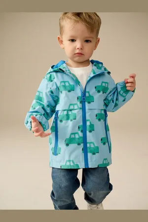 Next Car Print Waterproof Lightweight Anorak Coat (3mths-7yrs)