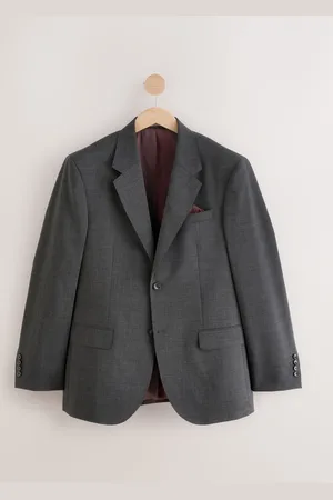 Next Charcoal Regular Fit Signature Nova Fides Wool Jacket
