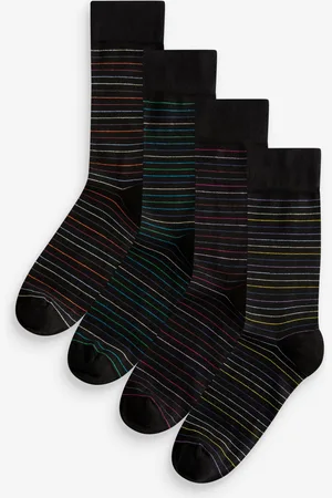 Next Colour Pop Stripe Pattern Modal Signature Socks 4 Pack