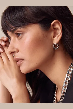 Next Tone Chain Link Stud Earrings