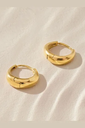 Next Tone Stainless Steel Huggie Hoop Earrings