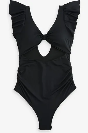 Next Maternity Cutout Frill Sleeve Swimsuit