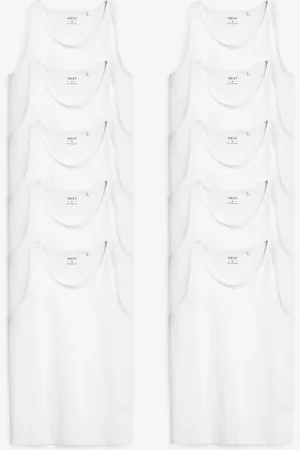 Next 100% Cotton Layering Vests 10 Pack