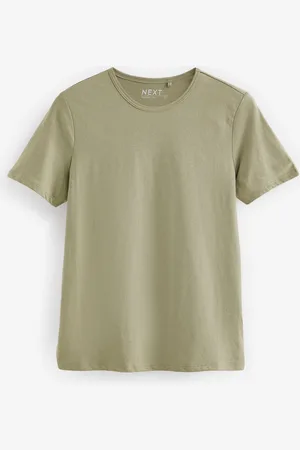 Next Olive The Everyday Crew Neck Cotton Rich Short Sleeve T-Shirt