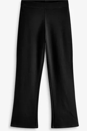 Next Cotton Rich Jersey Stretch Pull On High Waist Boot Cut School Trousers (9-17yrs)