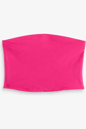 Next Shorter Length Cotton Rich Bandeau Boobtube Top